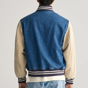 High Quality Men's Custom Outdoor <b>Denim</b> <b>Jacket</b> 100% Cotton <b>Lightweight</b> Windproof High Street Stand Collar Winter Plus Size - Product Image 6