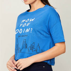 T-shirts en tricot pour femmes de haute qualité, dernier design, respirant, séchage rapide, coton, fibre de bambou, vêtements décontractés de rue - Product Image 2