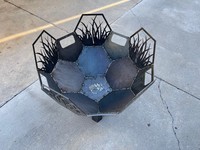 Vintage ve çevre dostu ateş çukuru açık kullanım için Metal ateş çukuru barbekü açık bahçe kullanımı toptan ateş çukuru katı ve en iyi kalite