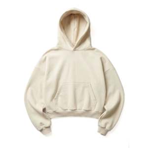 Sudadera Corta con Capucha Z25 de Felpa Orgánica, Diseño Lobo Ártico, Ecológica, 530GSM, Cremallera de Seda, Bordado 3D, Uso Diario, Invierno - Product Image 4
