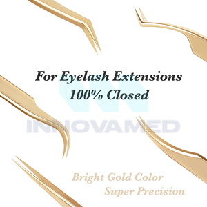 Utilisation en salon à la mode de haute qualité durable adhérence parfaite application de cils professionnels OEM/ODM Logo personnalisé pince à cils de précision - Product Image 4