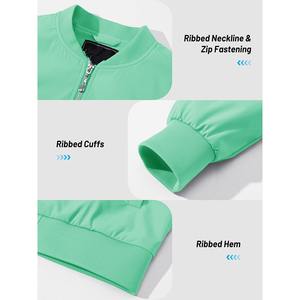 Nuevo diseño Reversible Bomber Stain Jacket Custom Letter And Patches Print Varsity Bomber Jacket para hombres y mujeres - Product Image 5