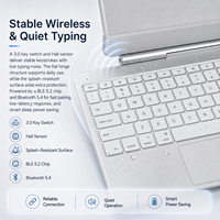 Étui Clavier Personnalisé pour Tablette – Housse Folio Métallique Ultra-Mince avec Support Magnétique Détachable et Touches Ciseaux Silencieuses pour le Travail Quotidien