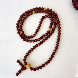 Mala bouddhiste en ambre de la Baltique, perles de prière en ambre naturel, perles brunes vieilles - Product Image 5