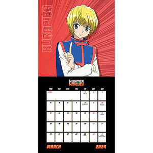 Calendario de pared Hunter X Hunter 2024 con estilo de diseño moderno y mini pósteres - Product Image 1