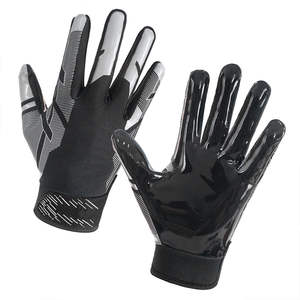 Gants de receveur de football américain tendance en gros, personnalisés, en cuir synthétique et avec grip en latex, design confortable - Product Image 5