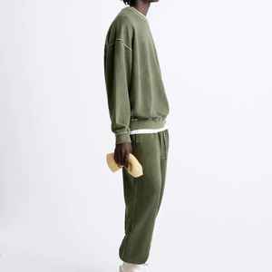 Conjunto de Sudadera con Capucha y Pantalones Deportivos Holgados de Algodón Grueso Personalizados para Hombre y Mujer, Ropa Casual de Calle, Unisex - Product Image 2