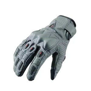 Guantes de Motocicleta Unisex de Cuero Genuino con Diseño de Logotipo Personalizado, Guantes de Carreras de Motocicleta con la Mejor Calidad de Gama Alta - Product Image 3