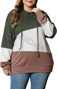 Sweat à capuche surdimensionné pour les grandes tailles Vêtements de sport chauds et confortables en plusieurs couleurs pour le printemps et le temps froid - Product Image 2