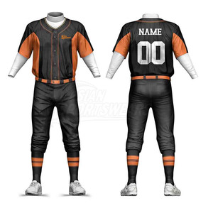 Tenues de baseball durables et résistantes, tissu doux, nom d'équipe personnalisé, pour hommes, vêtements d'entraînement. - Product Image 2