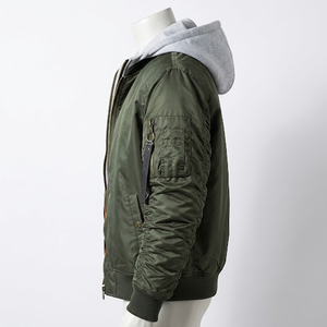 Custom logo Men's <b>Bomber</b> <b>Jacket</b> Winter 100% Cotton Thickened <b>Baseball</b> <b>Bomber</b> <b>Jacket</b> for Men Manufacturers Wholesale - Product Image 4