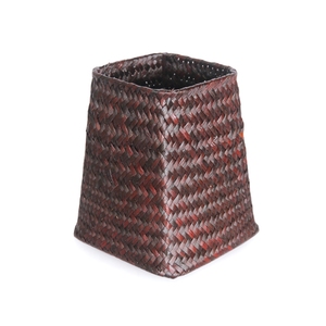 Macetas pequeñas de paja de bambú para decoración de oficina, decoración de mesa | Maceta hecha en Vietnam - Product Image 4