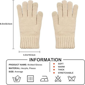 Gants d'hiver Logo personnalisé Gants de sécurité antidérapants en cuir véritable Gants de travail pour le jardin téléchargés par Dress Sports - Product Image 4