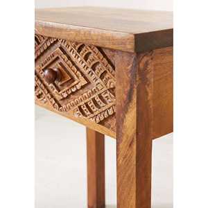 Table de chevet en bois Brontes, table de nuit minimaliste rustique et armoire latérale pour les chambres d'appartement et la décoration moderne de la maison - Product Image 5