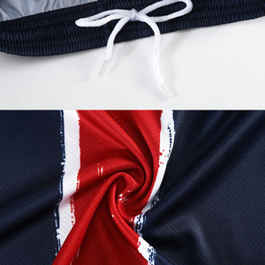 Conjunto de Camiseta y Pantalones Cortos de Fútbol Personalizados para Hombre, Transpirables, de Secado Rápido, Uniforme de Fútbol de Poliéster de 180 g, Impresión Digital, Nombre Personalizado - Product Image 4