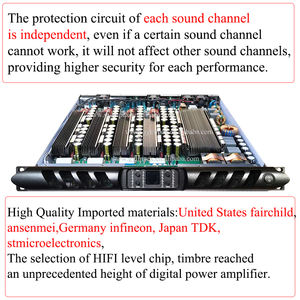 Professional 4 Channel 5000 Watt 4ohm 6800 Watt 2ohm Class d Power Amplifier Module Music Karaoke Digital Power Amplifier - Product Image 4