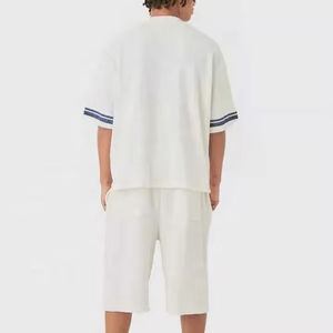 Summer New Men Casual Shorts Sets Short Sleeve T Shirt Shorts Solid Set Men's Brand Clothing 2 Piece Sets - Product Image 6