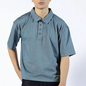 Camisa de Manga Corta para Hombre, Personalizada, Directo de Fábrica, Verano, Informal, Tejida, Lona, Sólida, Transpirable, OEM - Product Image 1