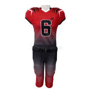 2024 hommes de haute qualité à manches courtes Football américain maillot et pantalon ensemble grande taille Sport chemises en gros - Product Image 1