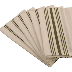 Serviette de Bistro 100% coton Serviette tissée vert olive durable à séchage rapide pour un usage domestique - Product Image 1