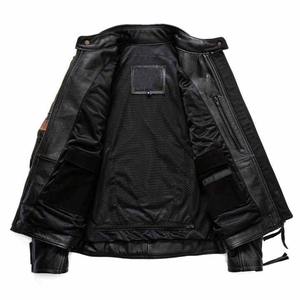 Chaqueta de Cuero Premium para Hombre, Estilo Motero Moderno, Forro de Algodón Impermeable para Invierno, Gran Venta 2025 - Product Image 5