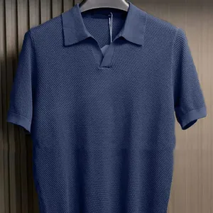 Ropa Infantil Unisex de Verano 2025, Estilo Nuevo, Camiseta Polo de Algodón a Rayas para Niños y Niñas, Diseño en Blanco 100% Lona - Product Image 1