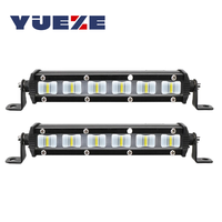 Barre lumineuse LED 7 pouces avec lentille 6D, éclairage de travail LED tout-terrain, projecteur étanche pour tracteur, camion, tout-terrain 4x4, moto, lampe de travail
