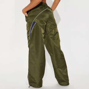 Reflective Piping Windbreaker Pants Waterproof Joggers Streetwear Track Pants Lightweight Outdoor <b>Sport</b> <b>Trousers</b> Unisex - Product Image 3