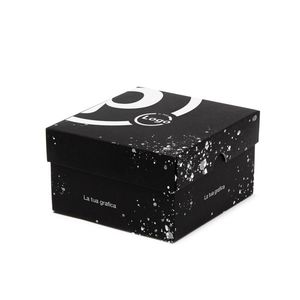 Boîte CONCEPT blanche personnalisée avec couvercle 19x19x10 cm pour cadeaux industriels et emballage électronique - Product Image 3