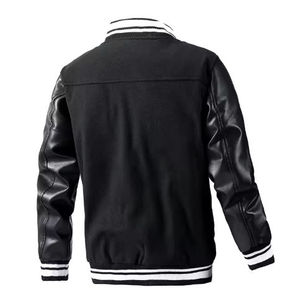 Veste universitaire de qualité supérieure pour hommes et femmes, broderie en chenille, manches en cuir, vestes universitaires personnalisées avec lettres - Product Image 3