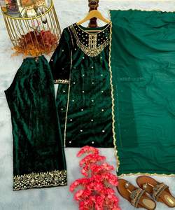 ผ้าโพกหัวแอฟริกันผ้าไหมเย็บแบบอินเดียสำหรับเจ้าสาวผ้าลินินขนาดพลัสไซส์ - Product Image 4