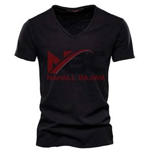 Factory 180 Gsm Custom Brand Printing <b>Oversized</b> Ringer <b>V</b> <b>Neck</b> <b>T</b> <b>Shirts</b> for Men Full Sleeve Drop Shoulder Your Own Design <b>T</b> <b>Shirt</b> - Product Image 4