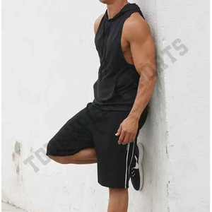 Débardeur de musculation sans manches avec Logo pour homme, top sans manches avec emmanchures, vêtement ouvert sur le côté - Product Image 3