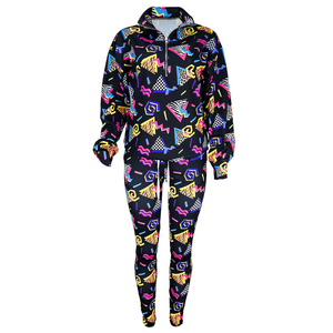 Survêtement femme haute qualité personnalisé pleine sublimation Long et décontracté à capuche solide motif Design dernières impressions Survêtement - Product Image 4