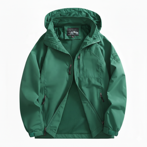 Blouson Bomber Professionnel Coupe-Vent pour Homme en Toile Décontracté Ample à Capuche Col Montant Fermeture Éclair Printemps Automne Hiver - Product Image 1