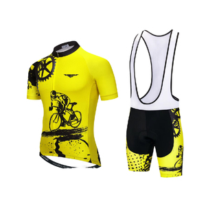 Conjunto de Jersey de Ciclismo de secado rápido para hombre de calidad extrema diseño personalizado uniformes de Ciclismo de manga corta ropa de bicicleta conjunto de chándal OEM - Product Image 2