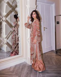 Venta caliente diseñador Sarree Saree Sari Silky AJM TRADE HOUSE modelo 1060 para fiestas para tradiciones paquistaníes e indias - Product Image 3