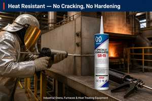 Scellant en silicone résistant <span class=keywords><strong>à</strong></span> la chaleur SR-19 300C pour fours industriels, fours <span class=keywords><strong>à</strong></span> gaz, chaudières, fours <span class=keywords><strong>à</strong></span> combustion, colle en silicone - Product Image 2