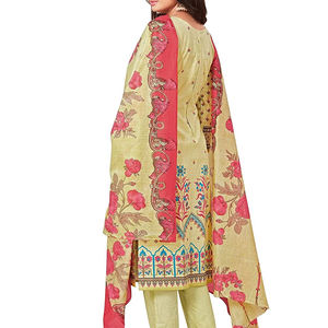 Costume de pelouse d'été en coton et lin ethnique décontracté pour adultes cousu sur mesure style indien pakistanais Salwar Kameez pour l'Aïd - Product Image 2
