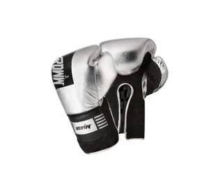 Gants de boxe en cuir véritable à lacets, de 8 à 12 onces, au meilleur prix - Product Image 2