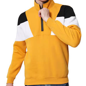 Sweat-shirts personnalisés 1/4 zip pour hommes, vente en gros, prix fabricant - Product Image 1