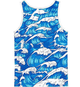 เสื้อกล้ามระบายอากาศสำหรับผู้ชายใส่สบายออกแบบโลโก้ได้เอง - Product Image 2