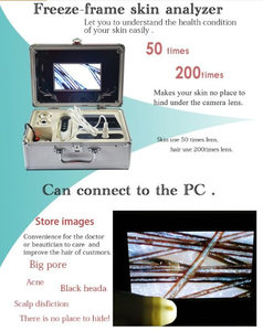 7 inch HD Màn hình cảm ứng thông minh da Máy phân tích tóc phát hiện khuôn mặt JP/chúng tôi tương thích cầm tay chất lượng cao vẻ đẹp - Product Image 5