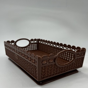 Panier en plastique de qualité professionnelle avec poignées latérales de taille moyenne pour divers besoins d'exportation et OEM - Product Image 4