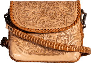 Bolsa de sillín Vintage de cuero con herramientas personalizadas para mujer, estilo bohemio, mango único, estampado Floral, diseño occidental único para otoño - Product Image 5