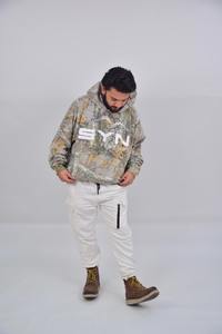 เสื้อฮู้ดของผู้ชายผ้าคอตตอน100% แห้งเร็วเสื้อสวมหัวมีลายพิมพ์หรือโลโก้สีล้วนใส่สบายขนาดใหญ่6XL - Product Image 3