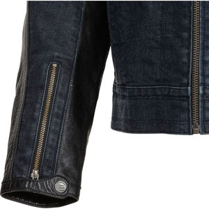 Veste de moto unisexe en cuir véritable, couleurs personnalisables, logo, coupe-vent, qualité standard internationale, export, vente en gros - Product Image 3