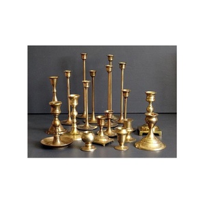 Juego de soportes de candelabro de latón moderno para boda, portavelas de cono de hierro para tamaño personalizado, precio barato, venta al por mayor - Product Image 5