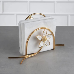 Porte-serviettes et support en métal Ginkgo doré de qualité supérieure salle de bain cuisine salle à manger restaurant table de mariage support de mouchoirs en papier - Product Image 6