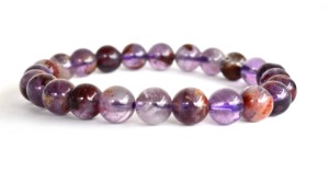 Worldwide Selling Ametrine 8mm Round Beaded <b>Bracelet</b> Natural <b>Healing</b> Crystal For Jewelry Fashion Meditation At Wholesale Price - Product Image 2